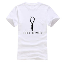 Load image into Gallery viewer, Fashion Freediver Mens Tshirt Cotton Crew Neck Letter T Shirt For Men Women Size S-3xl Pop Top Tee