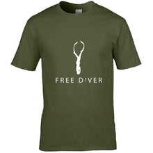 Load image into Gallery viewer, Fashion Freediver Mens Tshirt Cotton Crew Neck Letter T Shirt For Men Women Size S-3xl Pop Top Tee