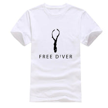Load image into Gallery viewer, Fashion Freediver Mens Tshirt Cotton Crew Neck Letter T Shirt For Men Women Size S-3xl Pop Top Tee
