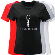 Load image into Gallery viewer, Fashion Freediver Mens Tshirt Cotton Crew Neck Letter T Shirt For Men Women Size S-3xl Pop Top Tee
