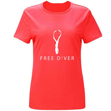 Load image into Gallery viewer, Fashion Freediver Mens Tshirt Cotton Crew Neck Letter T Shirt For Men Women Size S-3xl Pop Top Tee