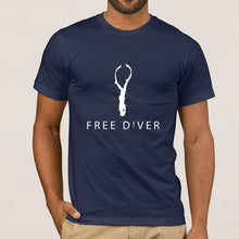 Load image into Gallery viewer, Fashion Freediver Mens Tshirt Cotton Crew Neck Letter T Shirt For Men Women Size S-3xl Pop Top Tee
