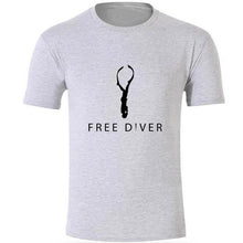 Load image into Gallery viewer, Fashion Freediver Mens Tshirt Cotton Crew Neck Letter T Shirt For Men Women Size S-3xl Pop Top Tee
